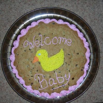 Giant Baby Shower Cookie