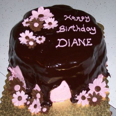 Chocolate Cake With Daisys