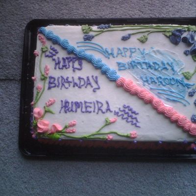 Boy And Girl Combined Cake