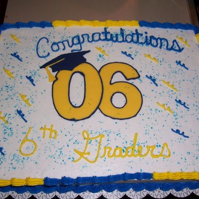 6Th Grade Grad Cake