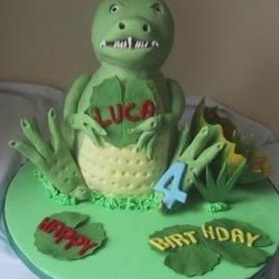 Baby Rex Dino Cake