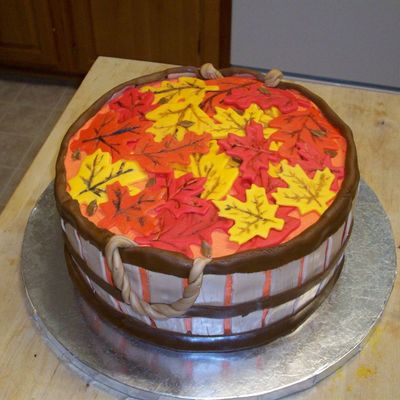 Basket Of Fall Leaves