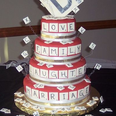 A "scrabble" Wedding