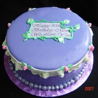Purple Birthday Cake