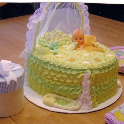Baby Shower Bassinett Cake