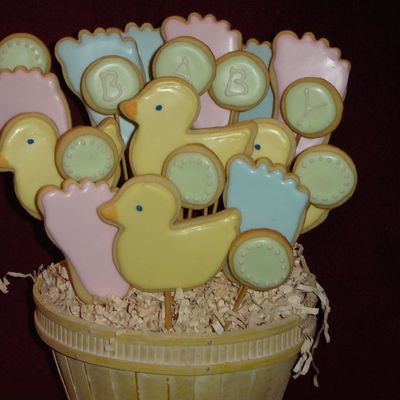 Mrs. P's Baby Shower Cookie Bouquet