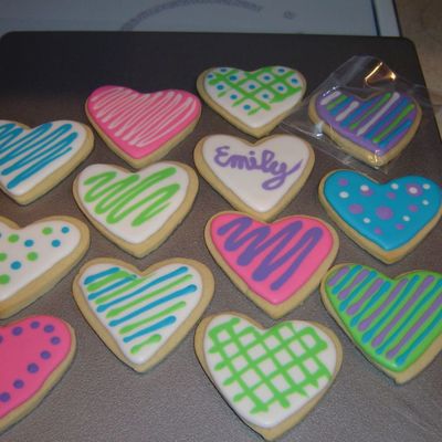 Valentine Birthday Cookies
