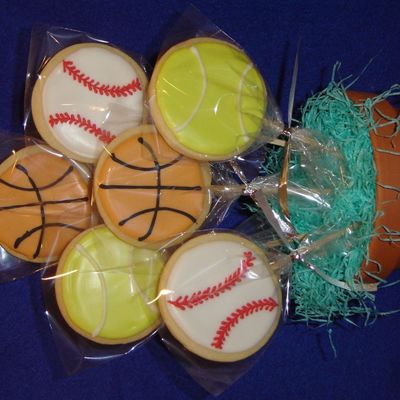 Sports Ball Cookie Bouquet