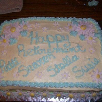 Daisy Retirement Cake