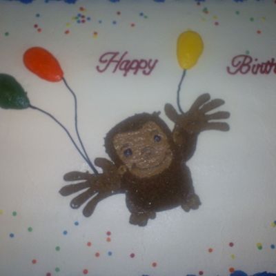 Curious George Cake