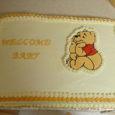 Winnie The Pooh Baby Shower Cake