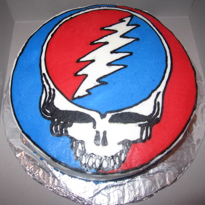 Grateful Dead Steal Your Face Cake