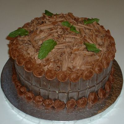 Chocolate Mint Birthday Cake