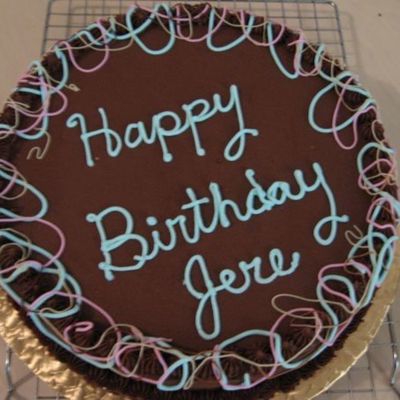 Festive Chocolate Birthday Cake