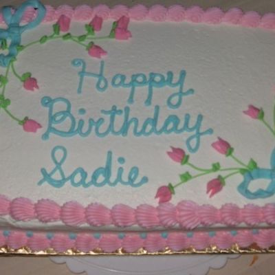 Ladies Pink Birthday Cake