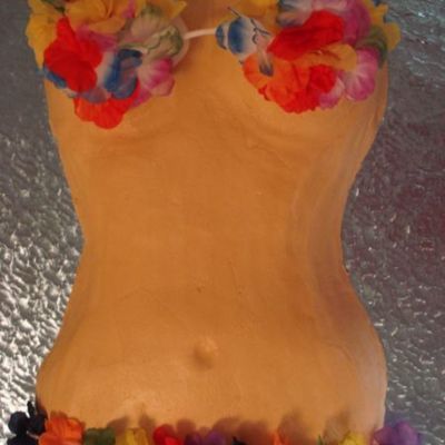 Hawaiian Bikini Hula Girl Cake
