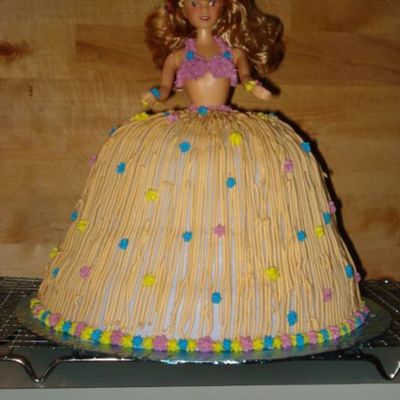 Hula Girl Birthday Cake