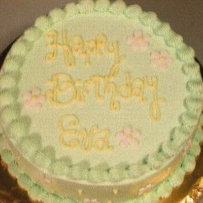 Round Birthday Cake