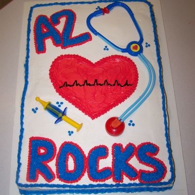 Nursing Heart Unit Cake