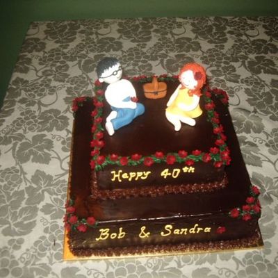 40Th Anniversary Cake