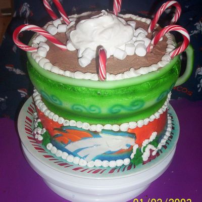 My Take On The Humongous Cup O Cocoa And A Bronco Cake To Boot