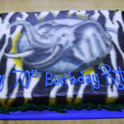 Safari Birthday Cake