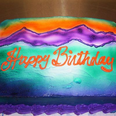 Quicky Colorado B-Day Cake