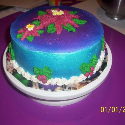 Perty Purple Christmas Cake