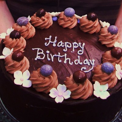 Ganache Double Chocolate Cake