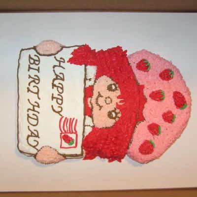 Strawberry Shortcake With Letter