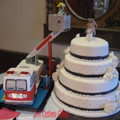 Wedding Cake And Fire Truck