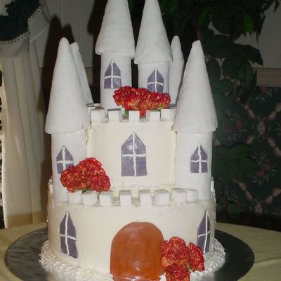 Castle Cake For Fairytale Theme Wedding Shower