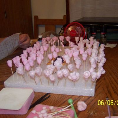 Fondant Roses For Sisters Cake