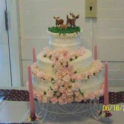Sisters Wedding Cake