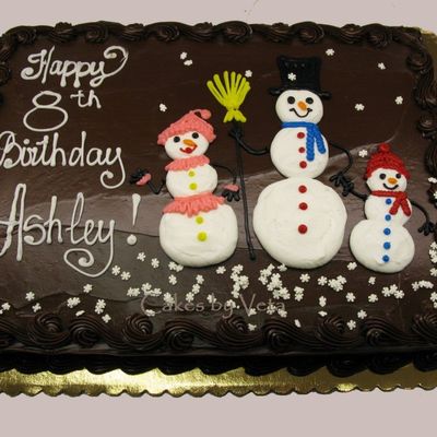 Snowmen For Winter Birthday