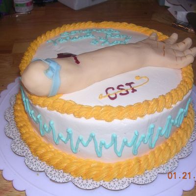 Another View Ekg Cake