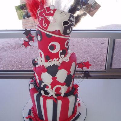 30Th Topsy Turvy Cake