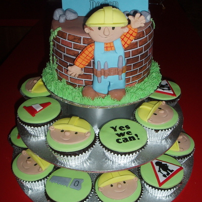 Bob The Builder Cupcake Tower