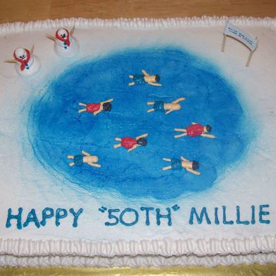 Polar Bear Swim Cake