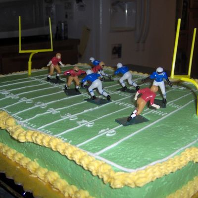 Another View Of Football Cake