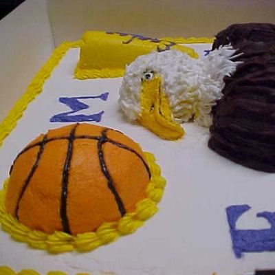 Kmcguire - Basketball Cake Side View