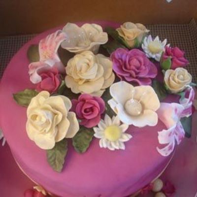 Closeup Of Wilton Fondant And Gumpaste Cake