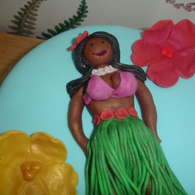 Closeup Of Hula Girl