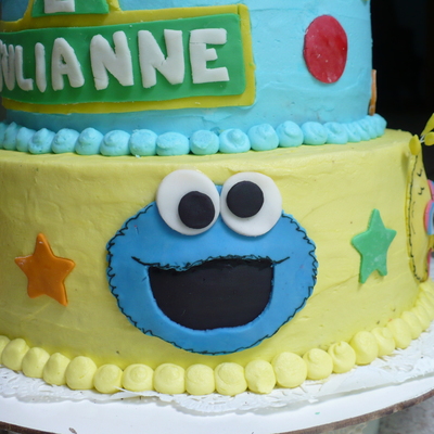 Sesame Street Character Cake