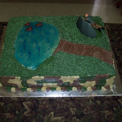 Groom's Hunting Cake