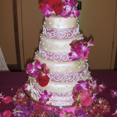 Pink Ribbon Scroll