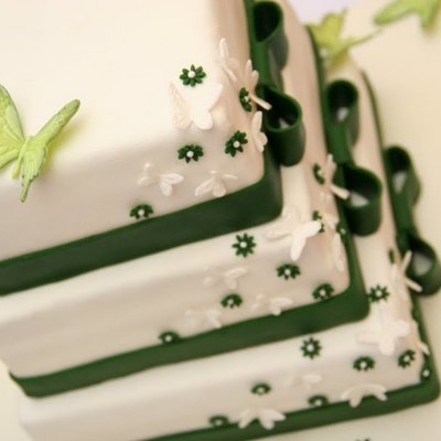 Wedding Cake With Butterflies