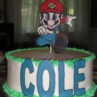 Mario Birthday Cake