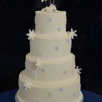 Snowflake Wedding Cake