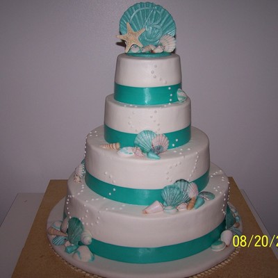 Sea Shell Wedding Cake